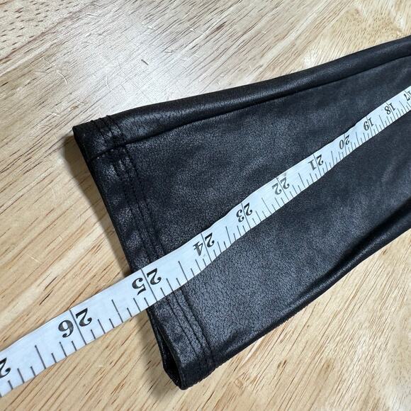 Spanx Faux Leather Leggings Black 2437Q Women's Size Small Excellent Condition - Picture 10 of 10